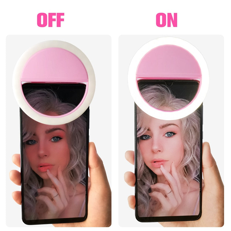 LED Selfie Ring Light with Adjustable Brightness and Tripod Stand for Photography, Makeup, and Video Streaming