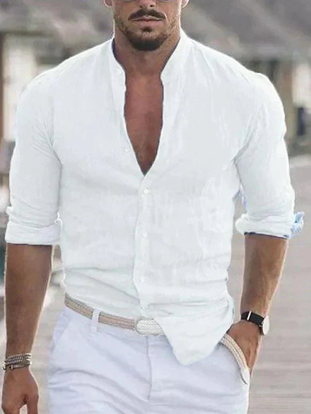 BreezeWear™ | Men's Lightweight Casual Button-Up Shirt | Breathable Fabric, Relaxed Fit & Stylish Design