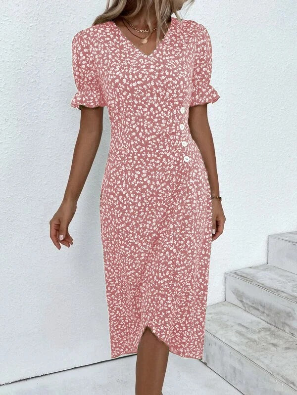 Summer Breeze™ | Women's Summer Dress | Lightweight Cotton, Floral Print, Sleeveless Design & Relaxed Fit