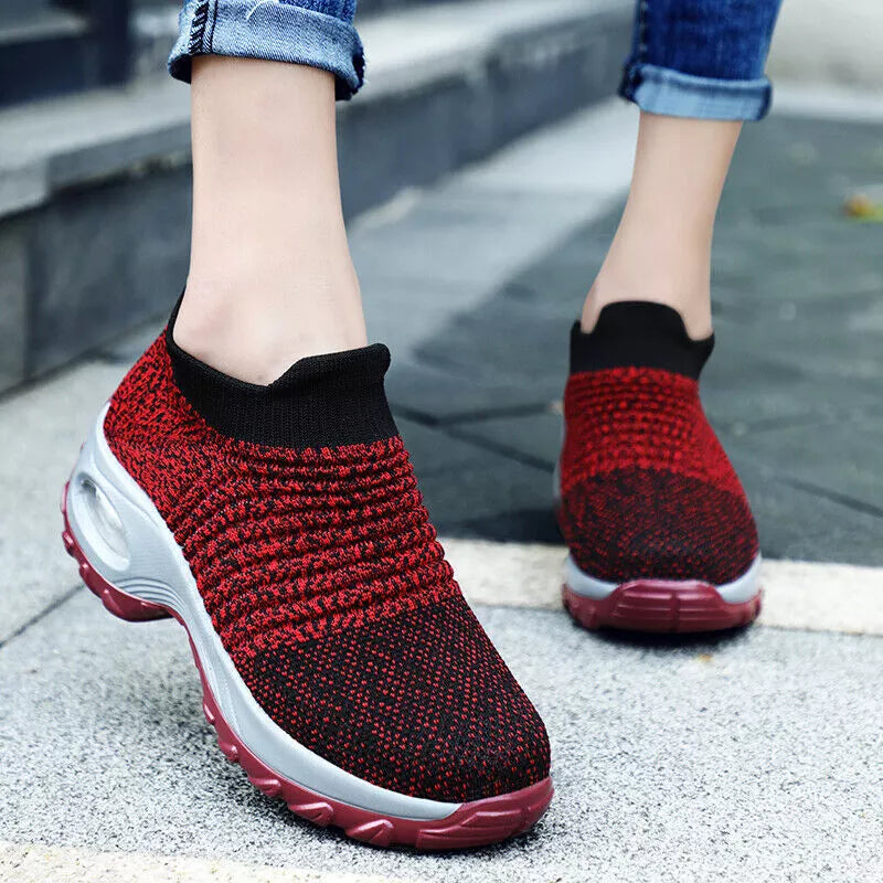 Women's Slip-On Orthopedic Trainers | Air Cushion Comfort, Breathable Mesh & Non-Slip Sole for All-Day Wear
