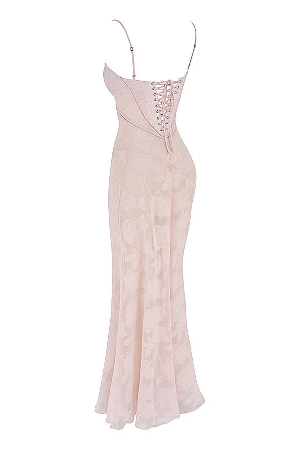 Floral Lace Dream™ | Women's Maxi Dress | Elegant Floral Lace Overlay, Lightweight Fabric & Comfortable Fit