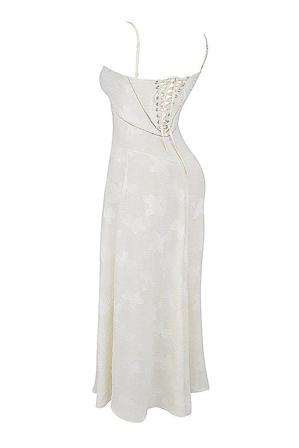 Floral Lace Dream™ | Women's Maxi Dress | Elegant Floral Lace Overlay, Lightweight Fabric & Comfortable Fit