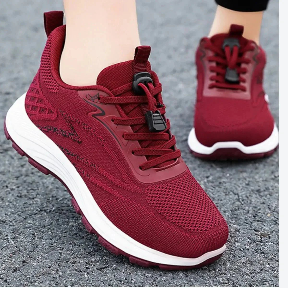 Ladies Lightweight Walking Trainers with Rocker Sole – Easy Walk Pro Design for All-Day Comfort & Pain Relief