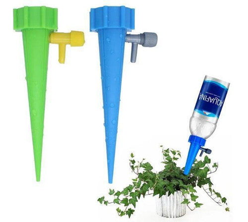 Self-Watering Plant Spikes - 12 Pack Automatic Watering Devices for Potted Plants & Indoor Gardening