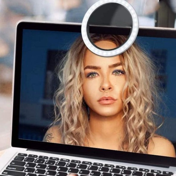 LED Selfie Ring Light with Adjustable Brightness and Tripod Stand for Photography, Makeup, and Video Streaming