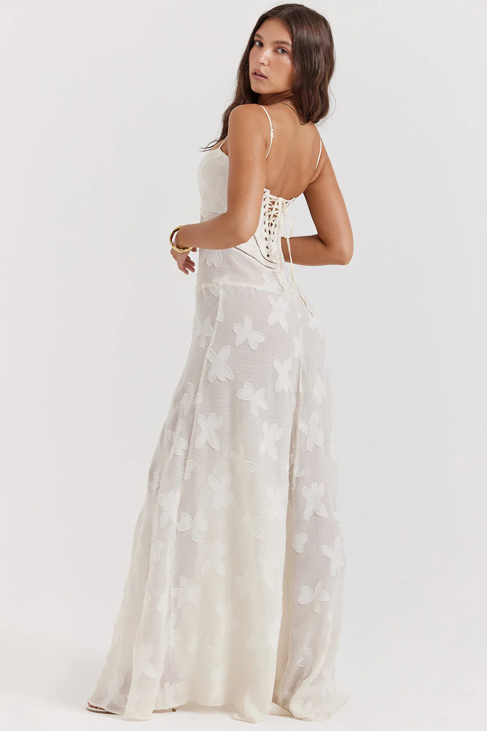 Floral Lace Dream™ | Women's Maxi Dress | Elegant Floral Lace Overlay, Lightweight Fabric & Comfortable Fit