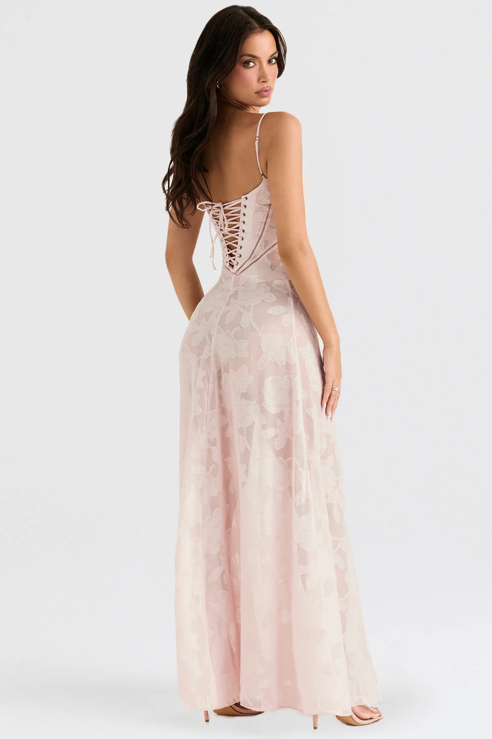 Floral Lace Dream™ | Women's Maxi Dress | Elegant Floral Lace Overlay, Lightweight Fabric & Comfortable Fit