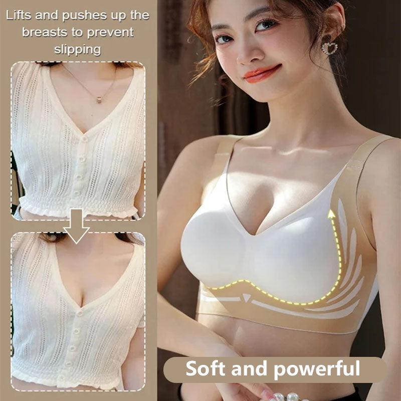 Lifting Anti-Sagging Wireless Push-Up Bra | Comfortable Fit, Adjustable Straps, Seamless Design