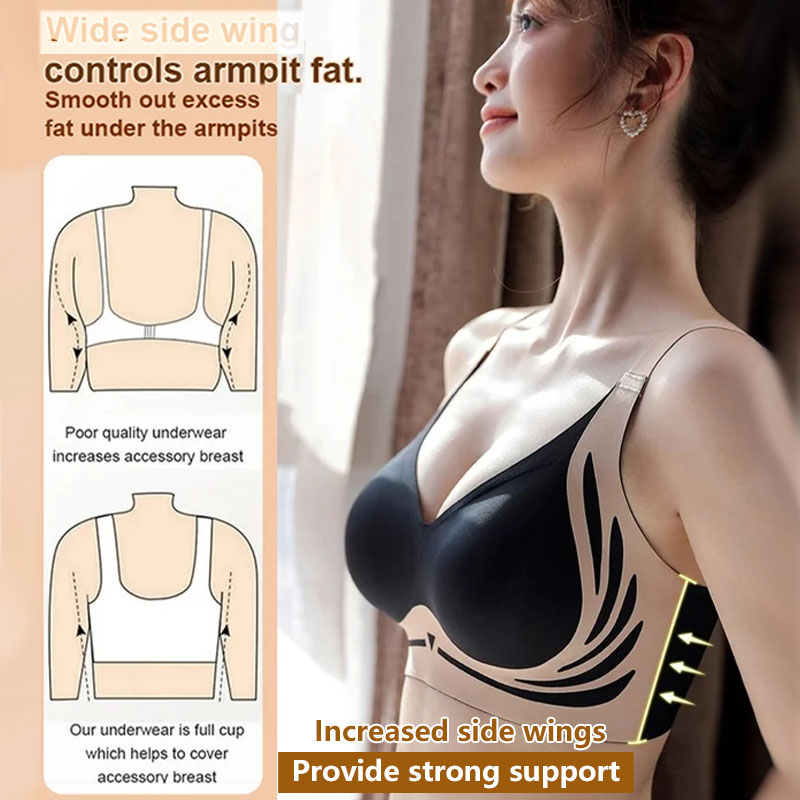 Lifting Anti-Sagging Wireless Push-Up Bra | Comfortable Fit, Adjustable Straps, Seamless Design