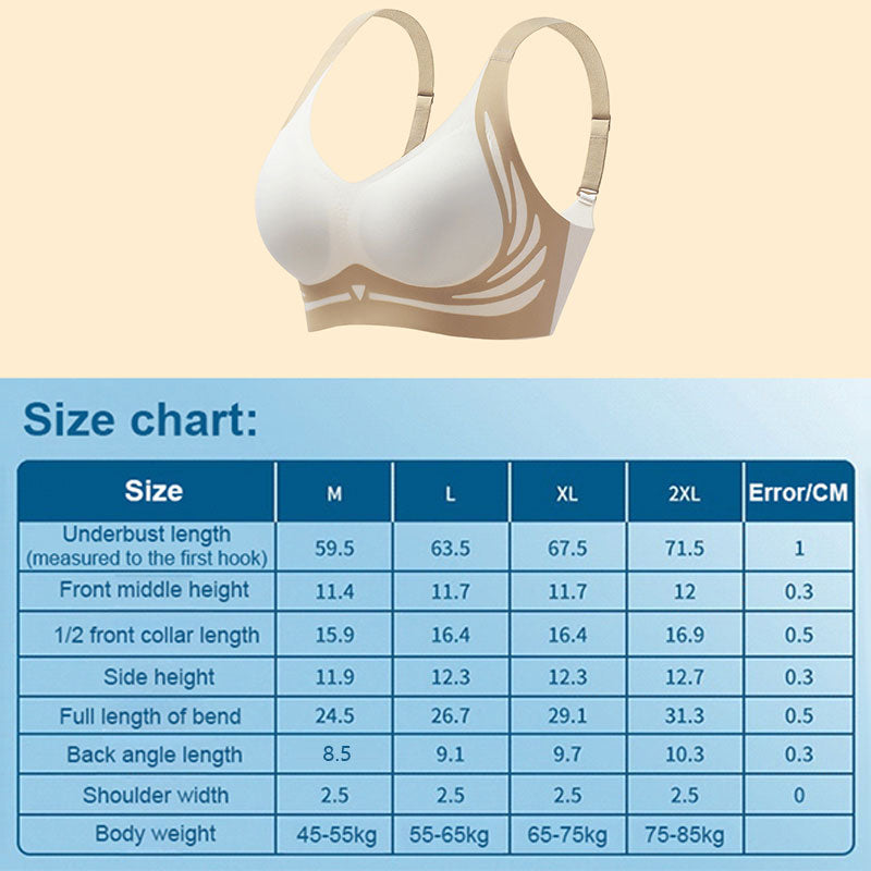 Lifting Anti-Sagging Wireless Push-Up Bra | Comfortable Fit, Adjustable Straps, Seamless Design