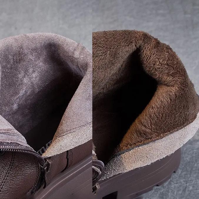 Norma™ | Men's Orthopedic Leather Boots | Genuine Leather, Supportive Design & Cushioned Insole