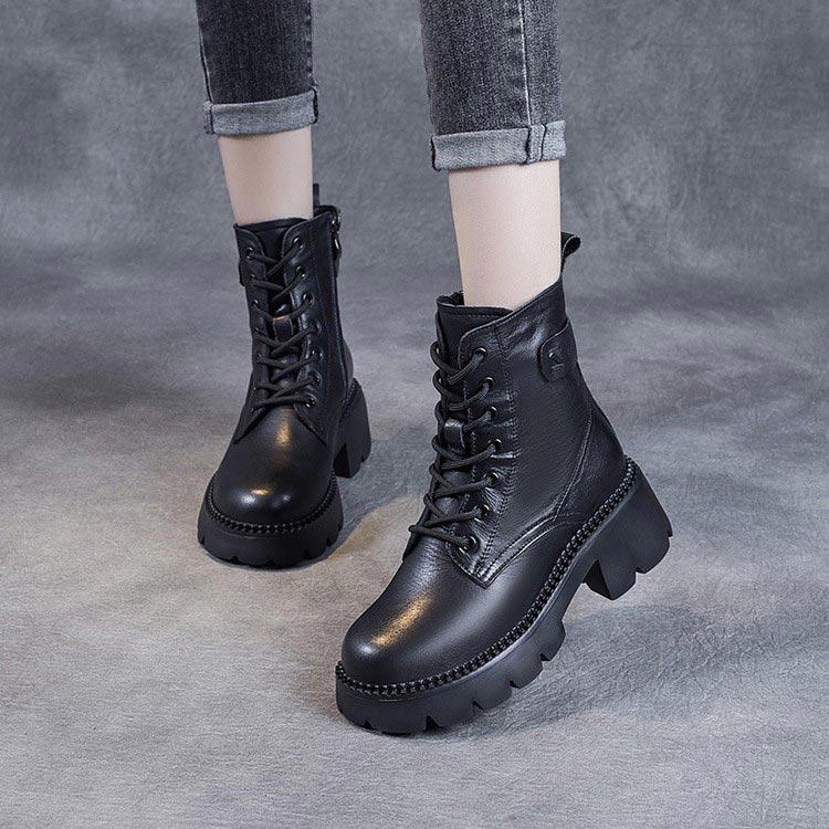 Norma™ | Men's Orthopedic Leather Boots | Genuine Leather, Supportive Design & Cushioned Insole