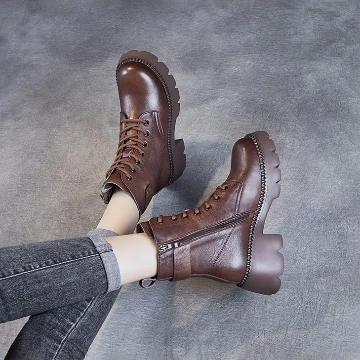 Norma™ | Men's Orthopedic Leather Boots | Genuine Leather, Supportive Design & Cushioned Insole