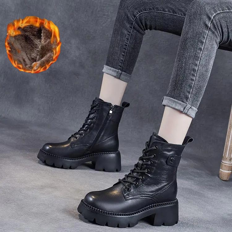 Norma™ | Men's Orthopedic Leather Boots | Genuine Leather, Supportive Design & Cushioned Insole