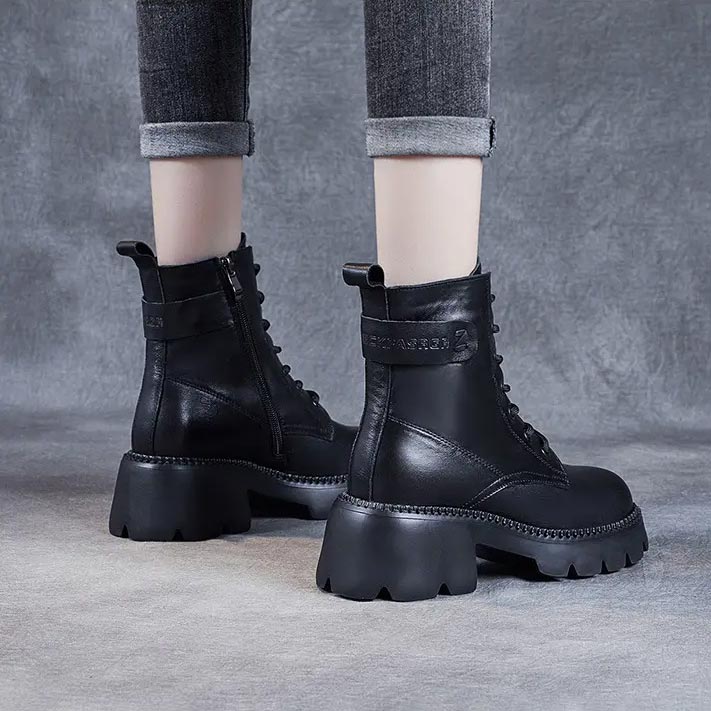 Norma™ | Men's Orthopedic Leather Boots | Genuine Leather, Supportive Design & Cushioned Insole