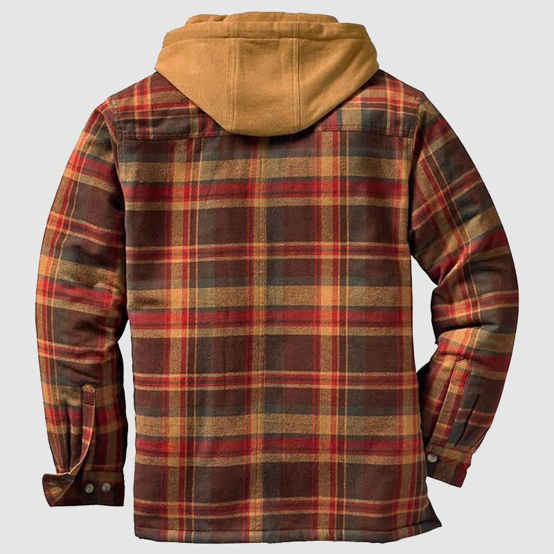 RuggedWear™ | Men's Casual Lumberjack Jacket | Durable Cotton, Warm Insulation & Functional Pockets