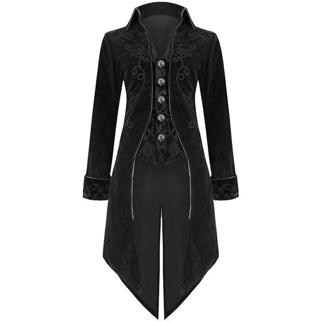 Gothic Valor™ | Men's Renaissance Tailcoat | Luxurious Fabric, Tailored Fit & Unique Gothic Design