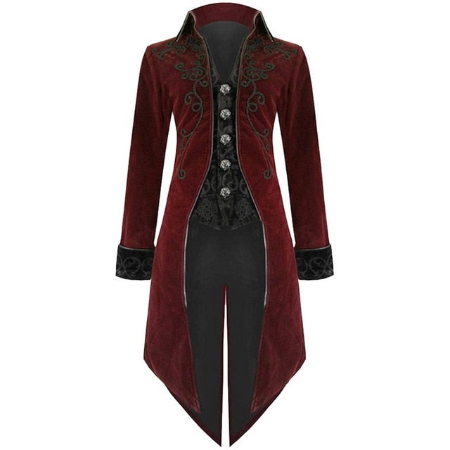 Gothic Valor™ | Men's Renaissance Tailcoat | Luxurious Fabric, Tailored Fit & Unique Gothic Design