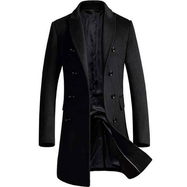 Coat Royale™ | Men's Double Breasted Formal Coat | Wool Blend, Tailored Fit & Classic Design