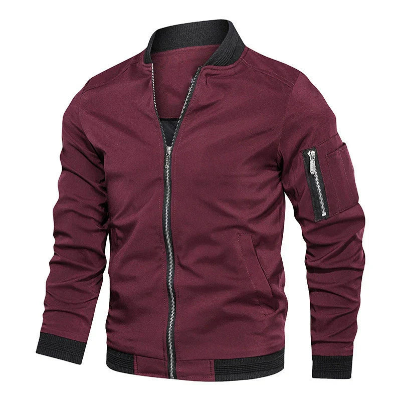 Outdoor Zephyr™ | Men's Classic Zip-Up Jacket | Lightweight, Water-Resistant Fabric & Breathable Design