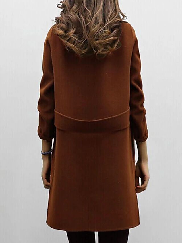 Averleigh | Womens Wool Blend Double Breasted Coat – 3/4 Length Formal Winter Overcoat