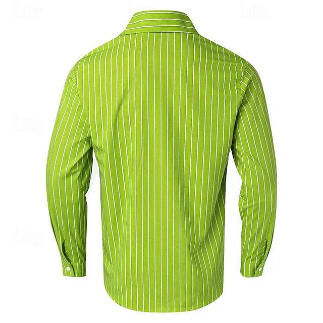 Button-Up Alex™ | Men's Long Sleeve Casual Shirt | Breathable Cotton, Classic Fit, Stylish Button Closure