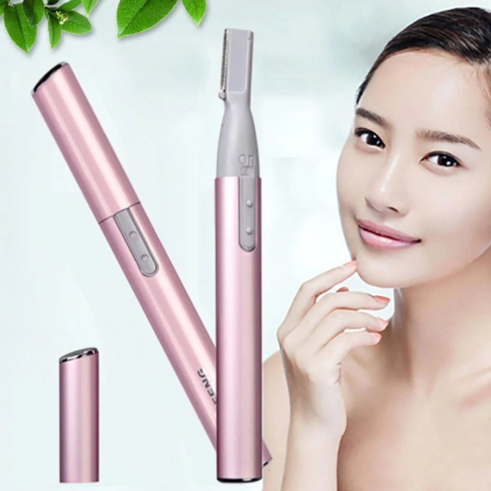 Electric Face Eyebrow Epilator Scissors Hair Trimmer