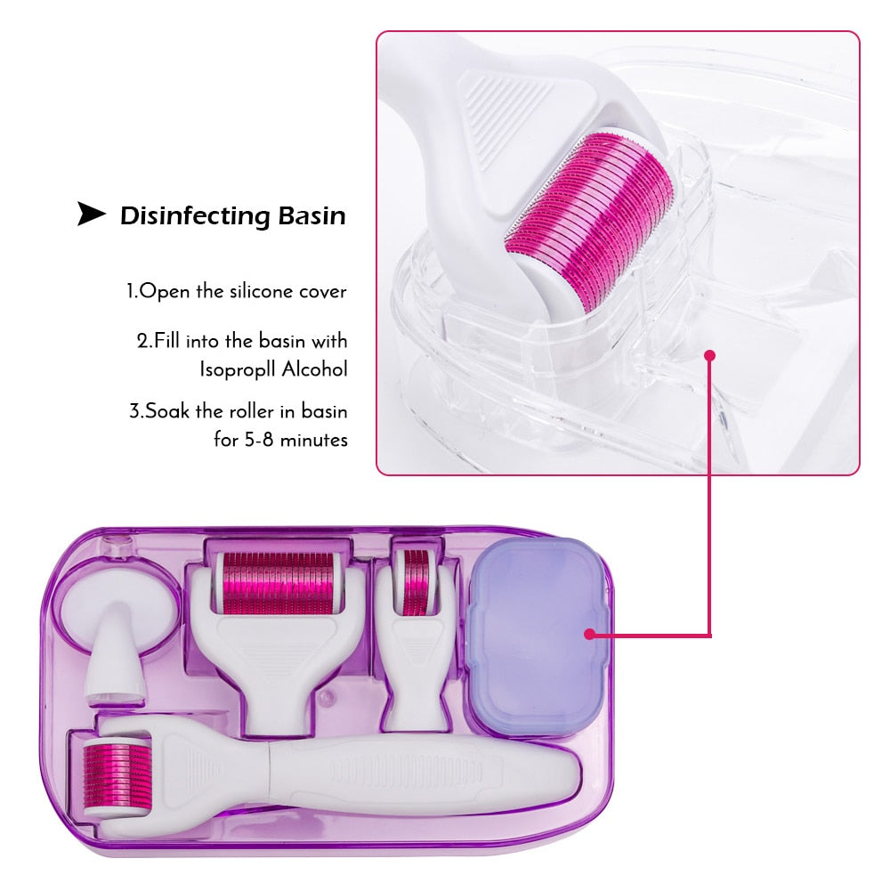 Microneedling at Home Titanium Derma Roller