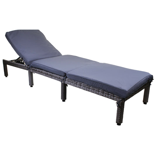 Grey Garden Day Bed Outdoor Sun Lounger