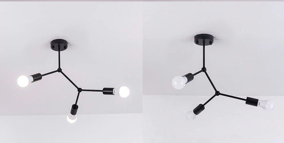 Modern Black Ceiling Led Lights Chandelier