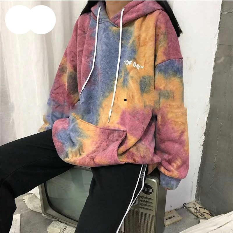 Oversized Hoodie Tie Dye Sweatshirt