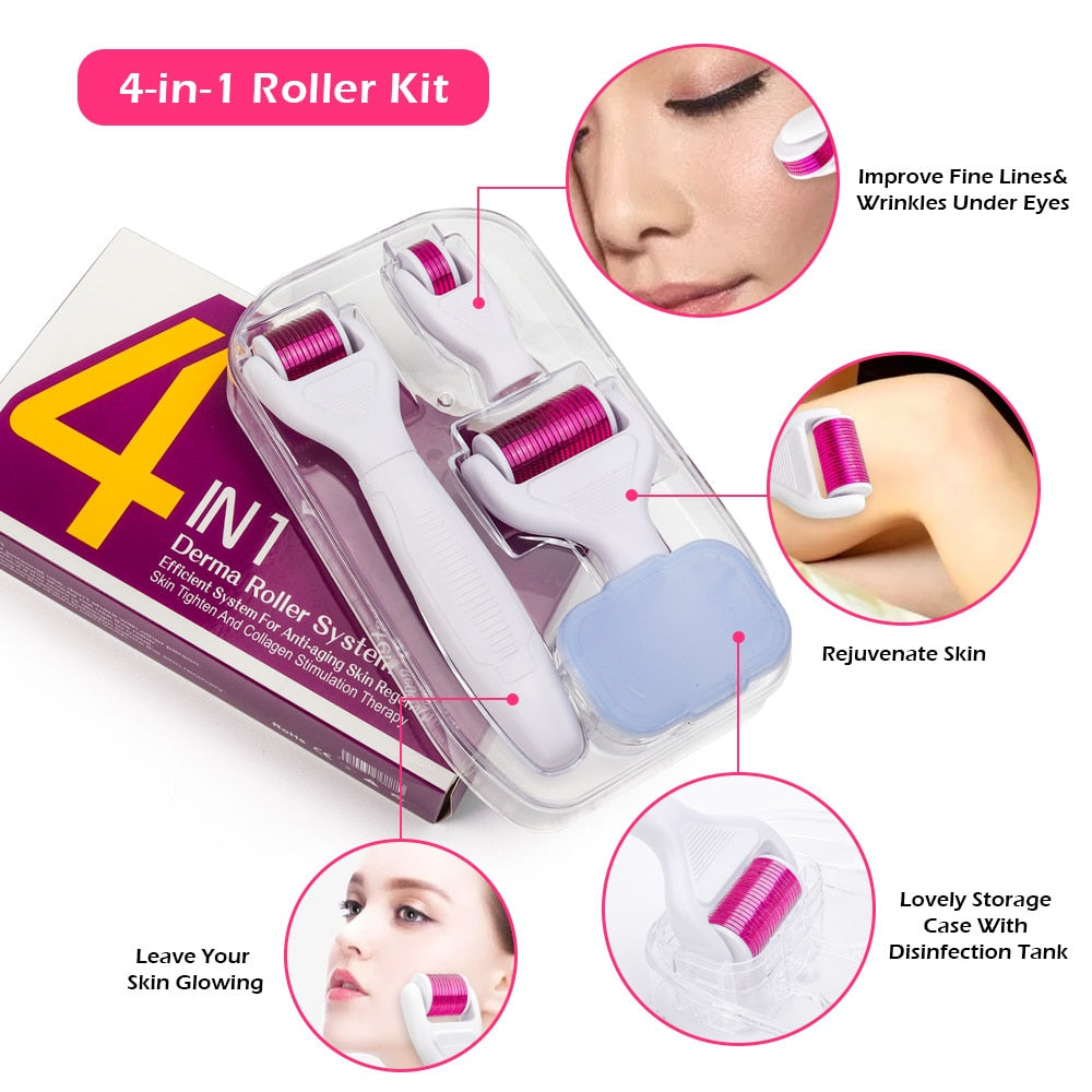 Microneedling at Home Titanium Derma Roller