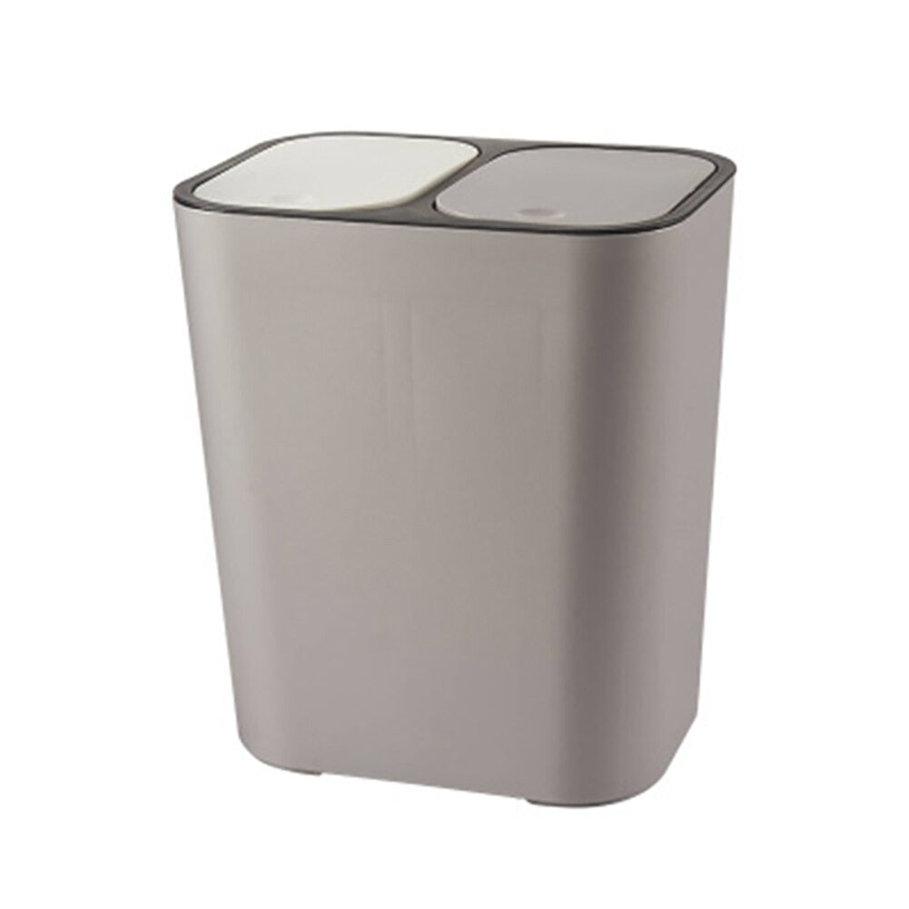 Dual Compartiment Push Button Kitchen Bin Recycling Waste Bin