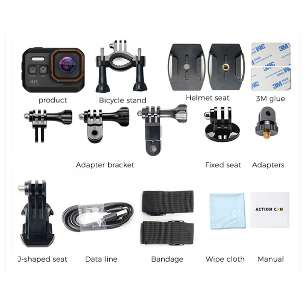 Action Camera 4K HD Best Action Cameras With Remote Control 4K Action