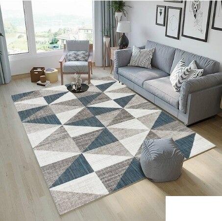 Waseable Geometric Printed Carpet for Livingroom Bedroom Large Area Rugs