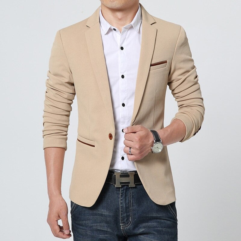 Luxury Slim Men Blazer