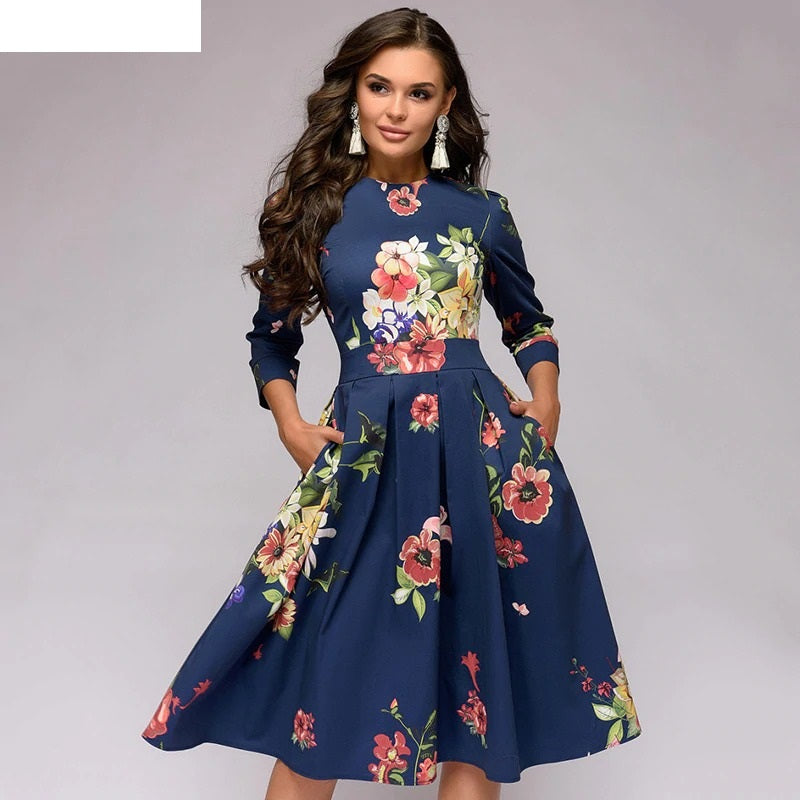 Elegant and Casual 3/4 Sleeve Dresses