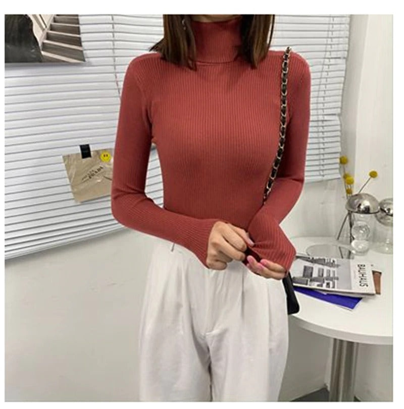 Polo Neck Jumper for Women