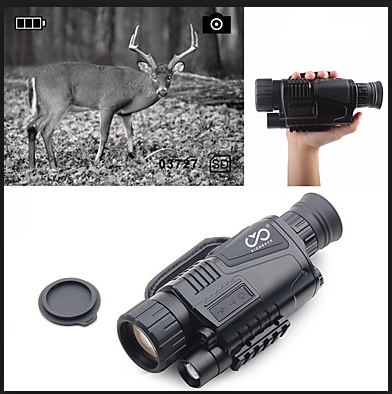 INFRARED NIGHT VISION TELESCOPE MILITARY TACTICAL MONOCULAR POWERFUL HD DIGITAL VISION HIGH QUALITY 5 x 40 - Balma Home