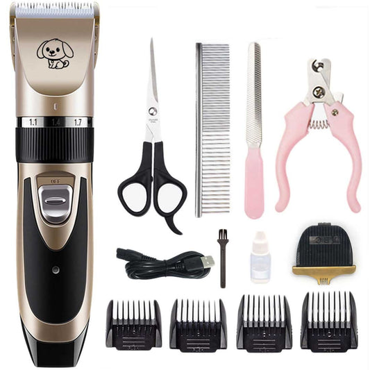 Dog Grooming Kit Rechargeable Trimmer Kit