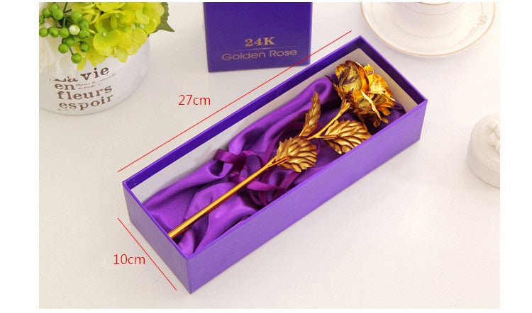 Golden Rose 24k Gold Rose Romantic Forever