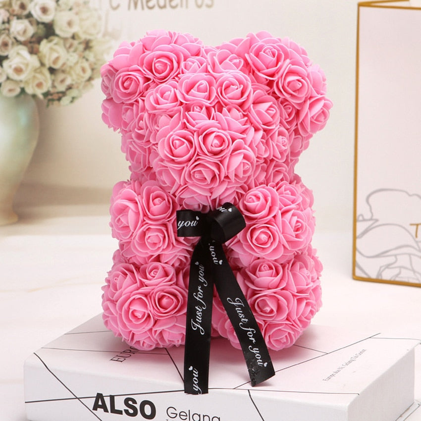 Rose Bear Uk | Handmade Luxury Flower Rose Love Teddy Bear
