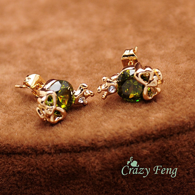 Skull Earings - Diamonds Skull Earrings