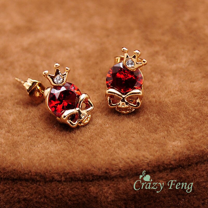 Skull Earings - Diamonds Skull Earrings