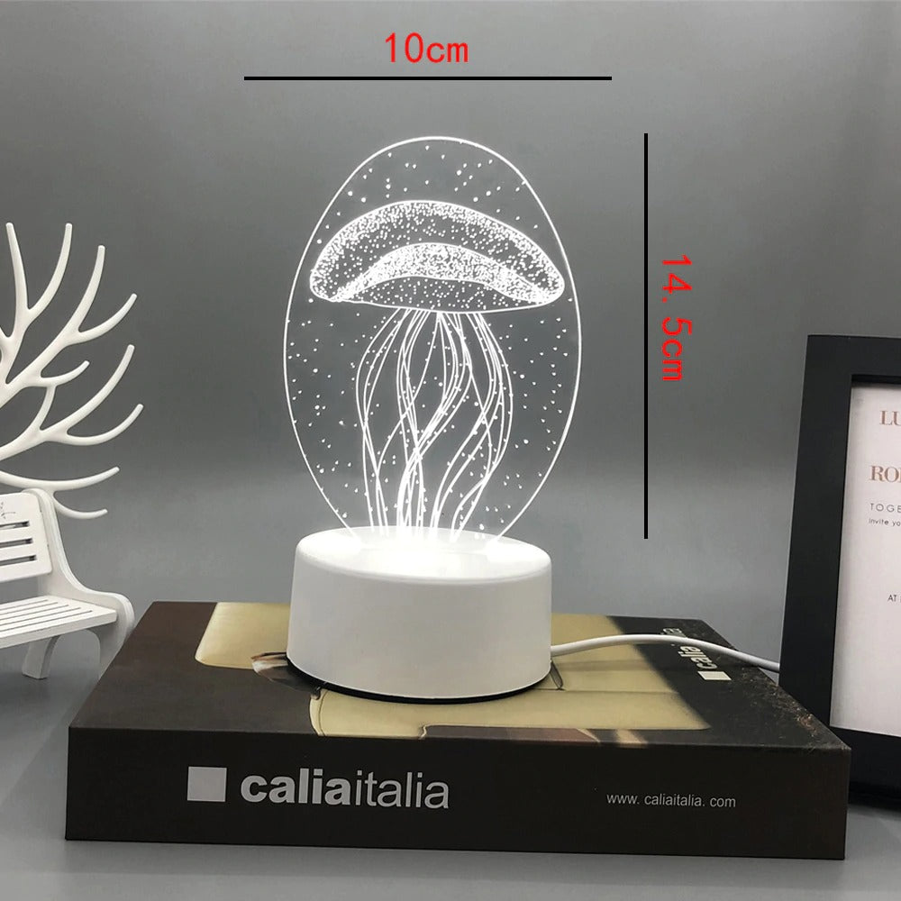 3d Lamp Bedside LED lamp Rechargeable