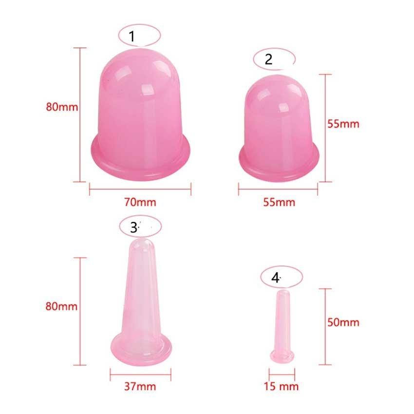 4 Pcs Facial Cups Facial Cupping Set