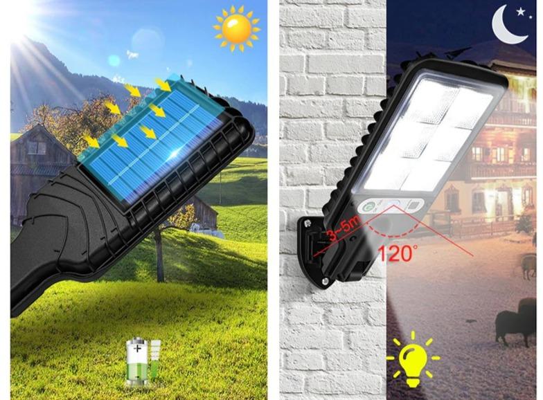 Outdoor Solar Flood Lights with Motion Sensor
