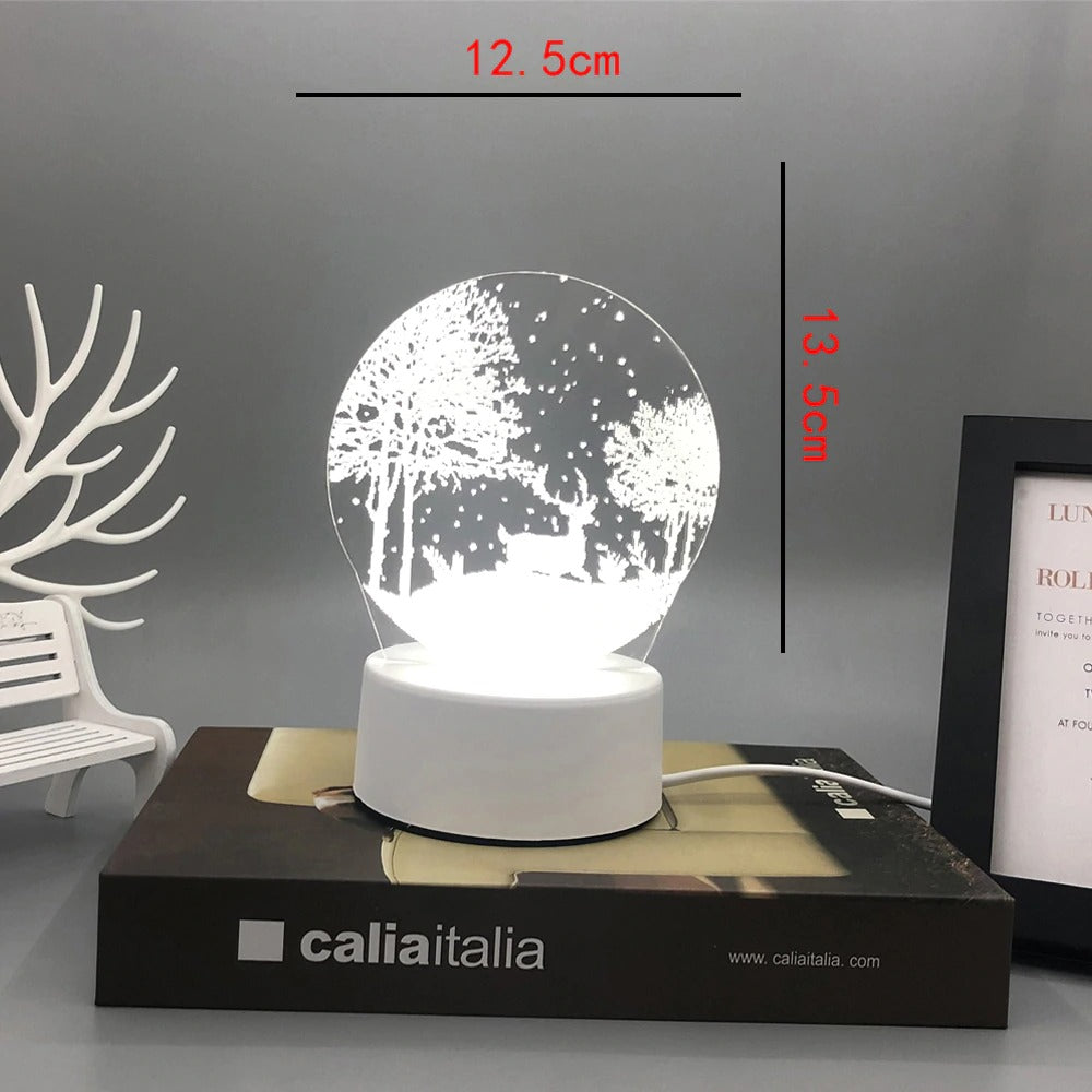 3d Lamp Bedside LED lamp Rechargeable