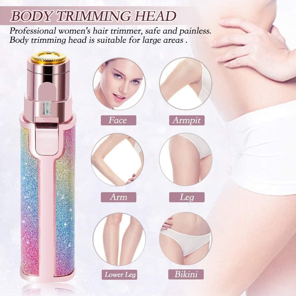 Flawless Trimmer for Women, Painless Eyebrow Remover for Women, Touch Finish JML Flawless