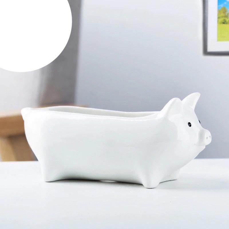 Ceramic Pig Planter Animal Flower Pots